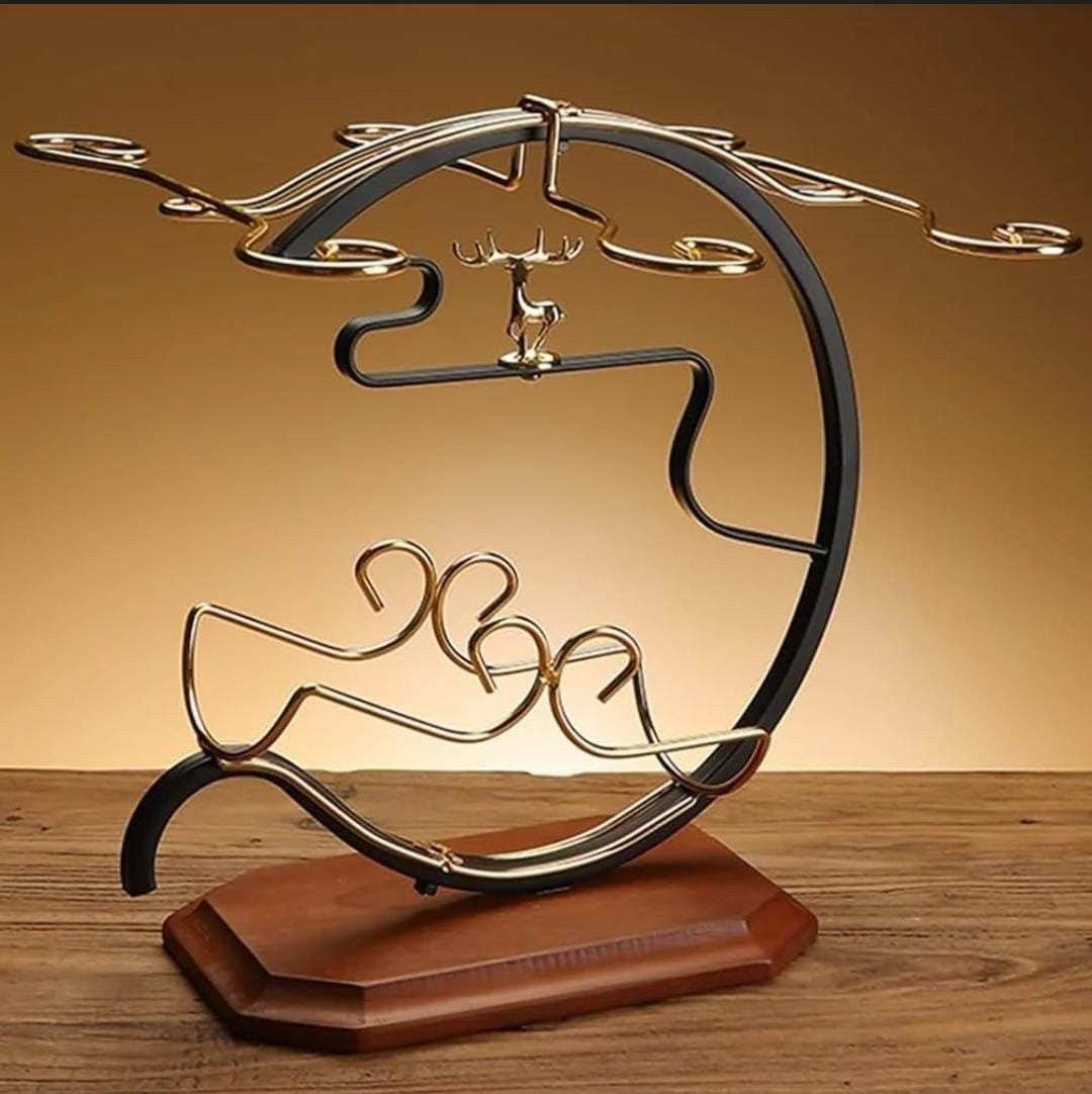 Golden Deer Wine Set Rack