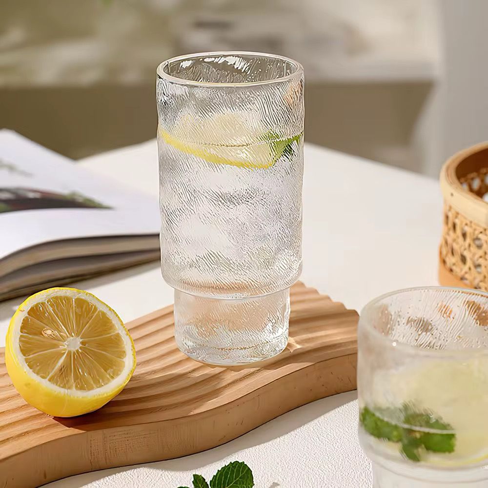 Set of 6 vintage iced glasses, high quality drinkware for serving cold beverages