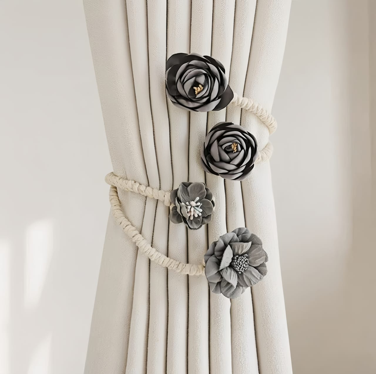 1Pc Flower Curtain Hook Tieback