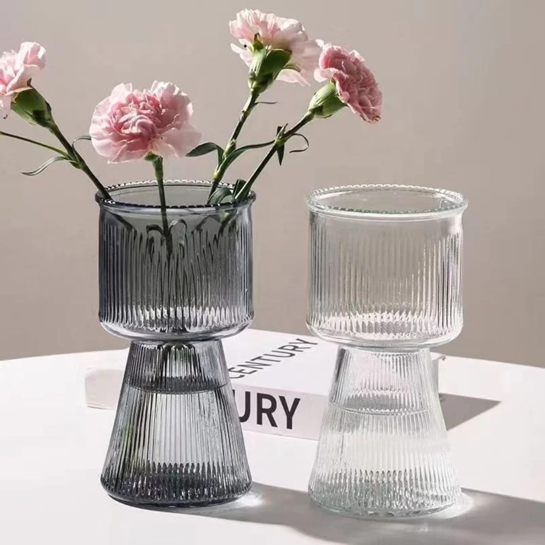 Ceramic flower vase for home and office décor