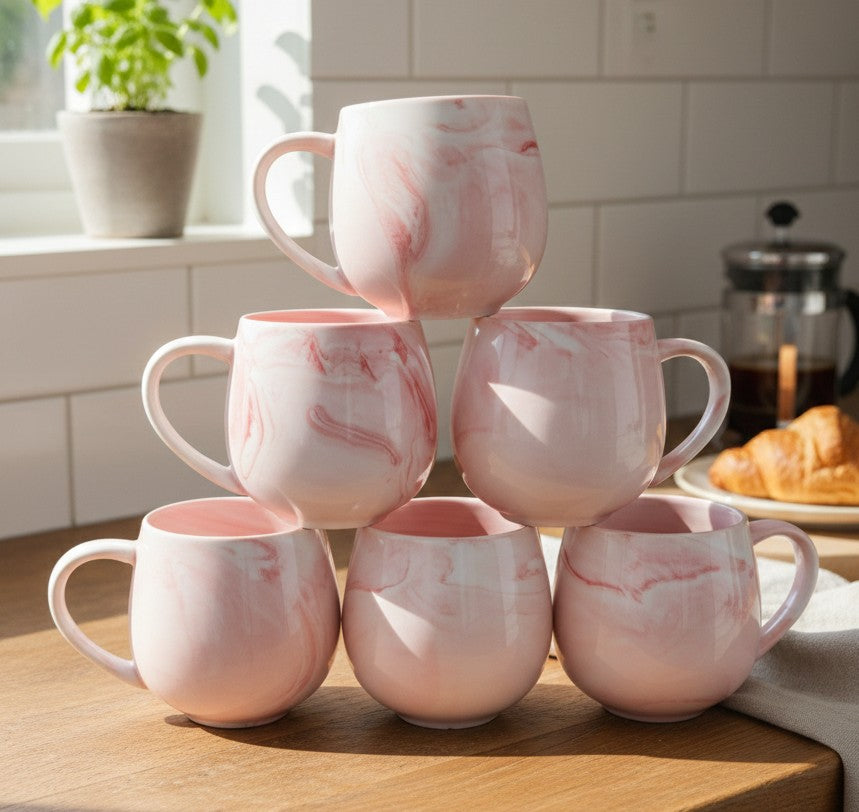 6Pcs Ceramic Mugs