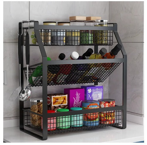 3-Tier Multifunction Kitchen Spice Rack
