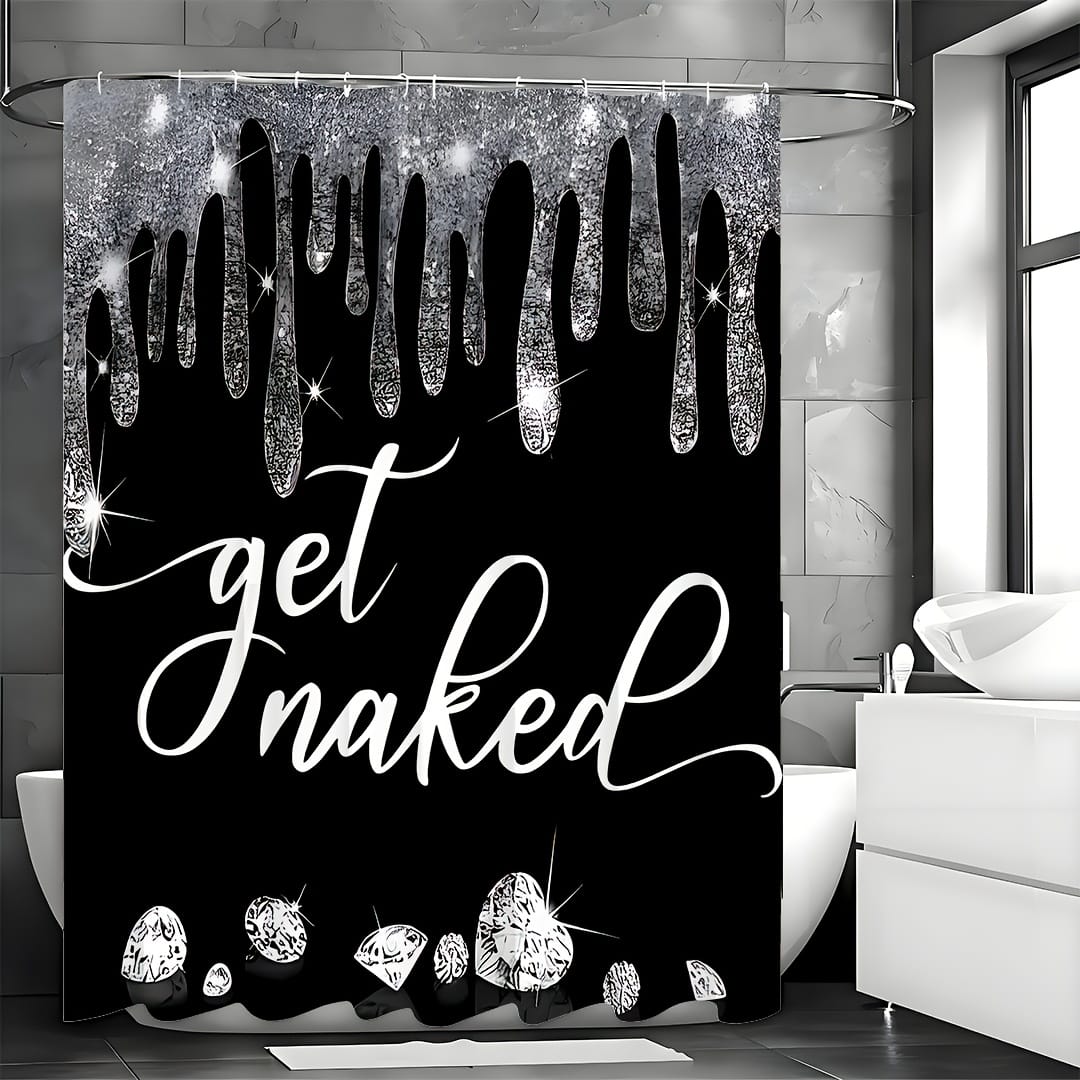 Waterproof Shower Curtain 180×200cm Bathroom Curtain