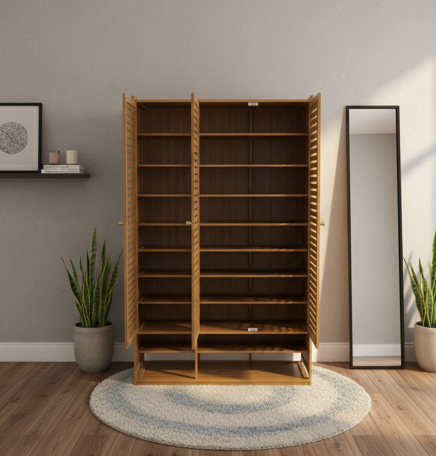 10 Tier Bamboo Shoe Cabinet