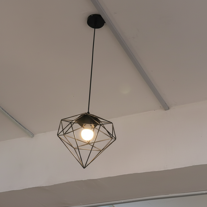 Black Diamond Cage Pendant Lamp – PL 8062-BK