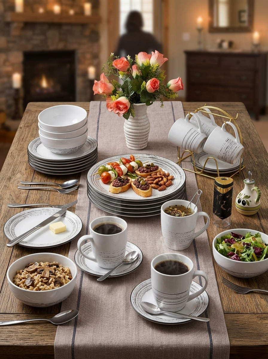 24-Piece Ceramic Dinner Set