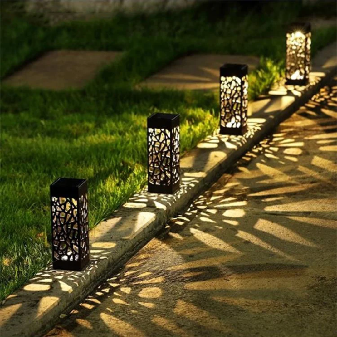6Pcs Solar Powered Pathway Lights