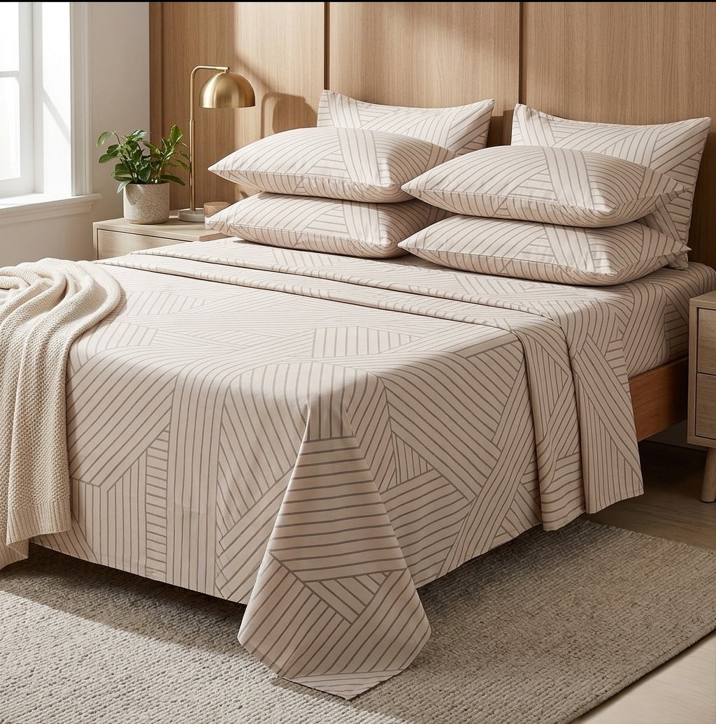 Cotton Bedsheets Set –6*7/ 7*8