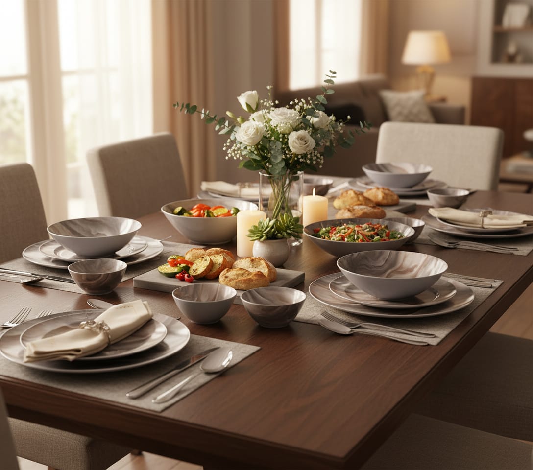 Luminarc Simply Marbreeze 25Pc Dinner Set – X2336