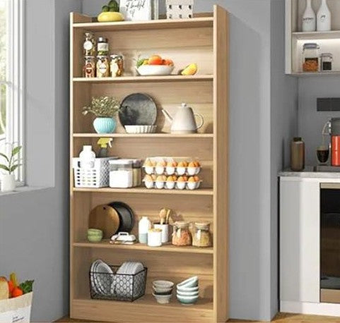 5-Tier Engineered Wood Bookcase – Open Shelf Storage Cabinet