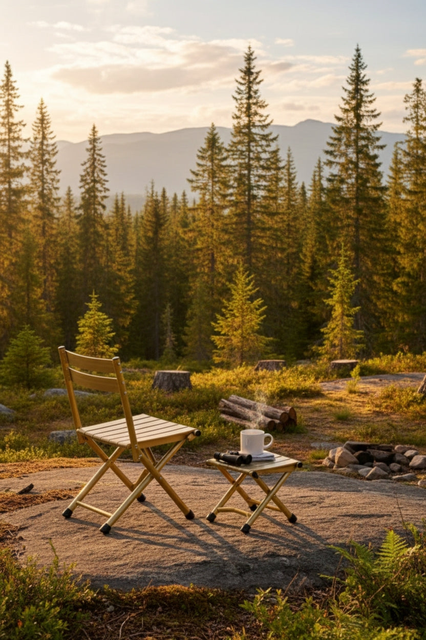 Foldable Portable Camping Chair And Stool
