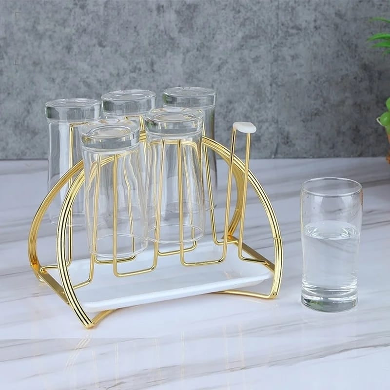 Glass & Cup Holder With Drainer