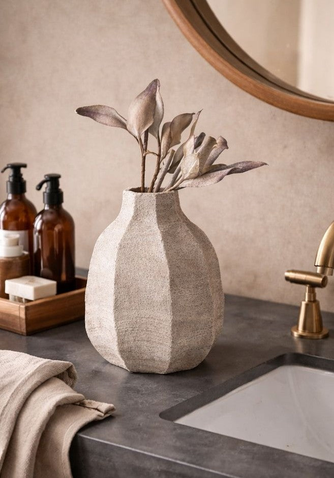 Stone Petal Vase