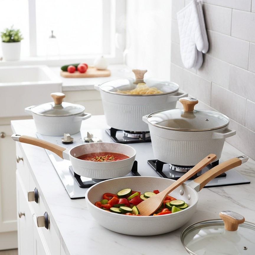 11-Piece Granite Cookware Set