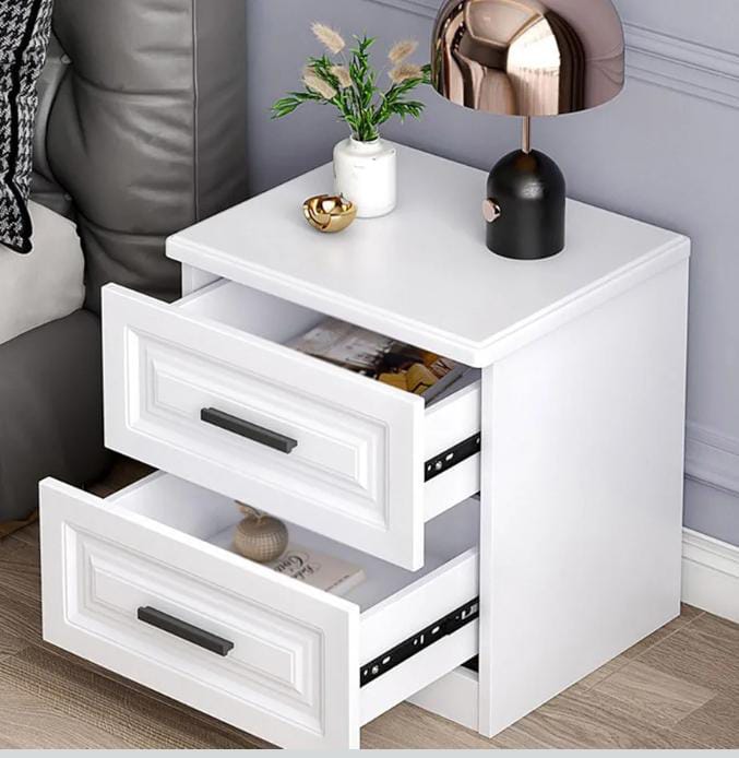 Bedside Table With 2 Drawers