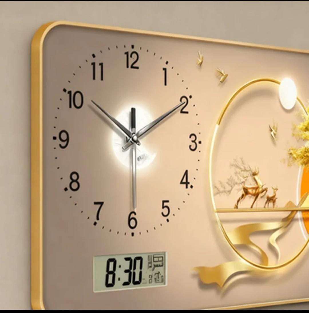 Digital Wall Clock with Calendar