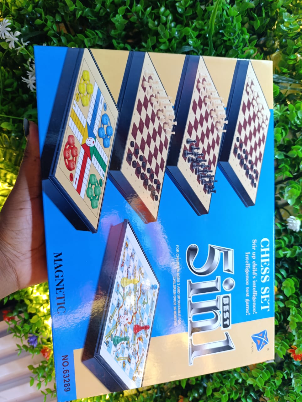 5-In-1 Classic Board Game Set