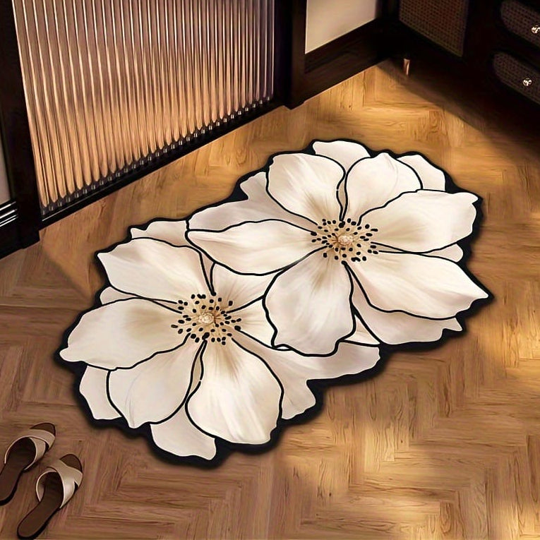 Diatom mud bath mat super absorbent non slip quick dry bathroom rug in 40x60cm and 50x80cm sizes.