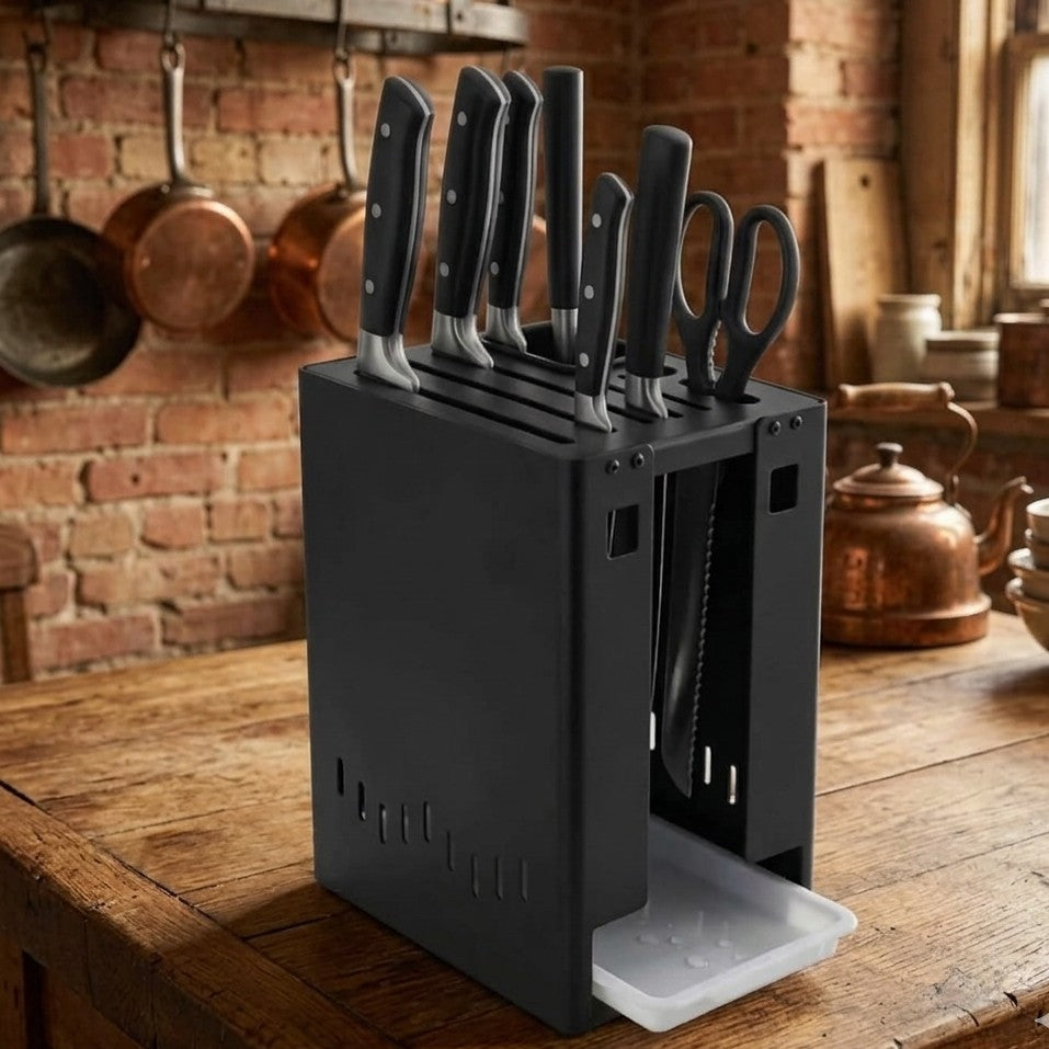 10Pc Multifunctional Kitchen Knife Block Organizer