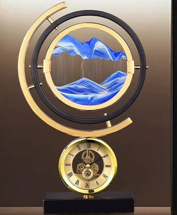 Sand Dropping Art Table Clock