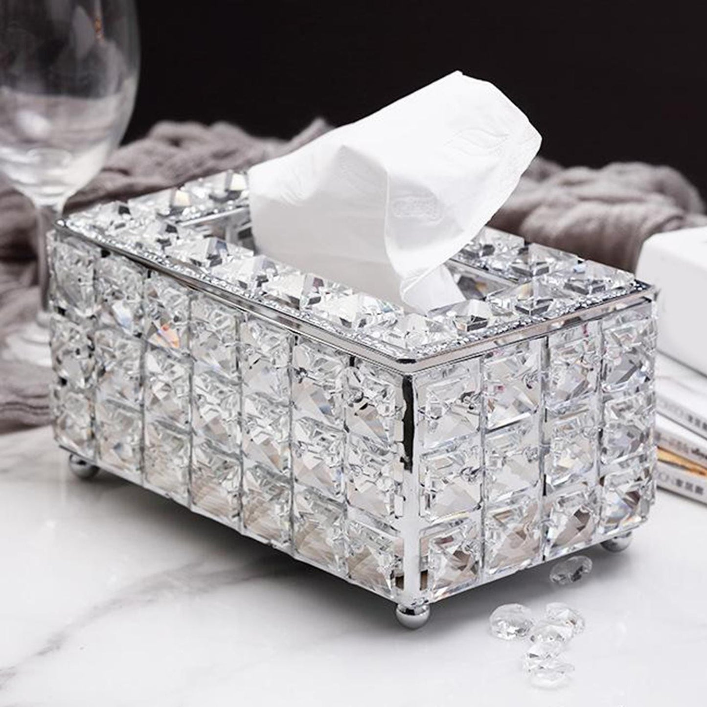 Crystal Serviette Napkin Holder