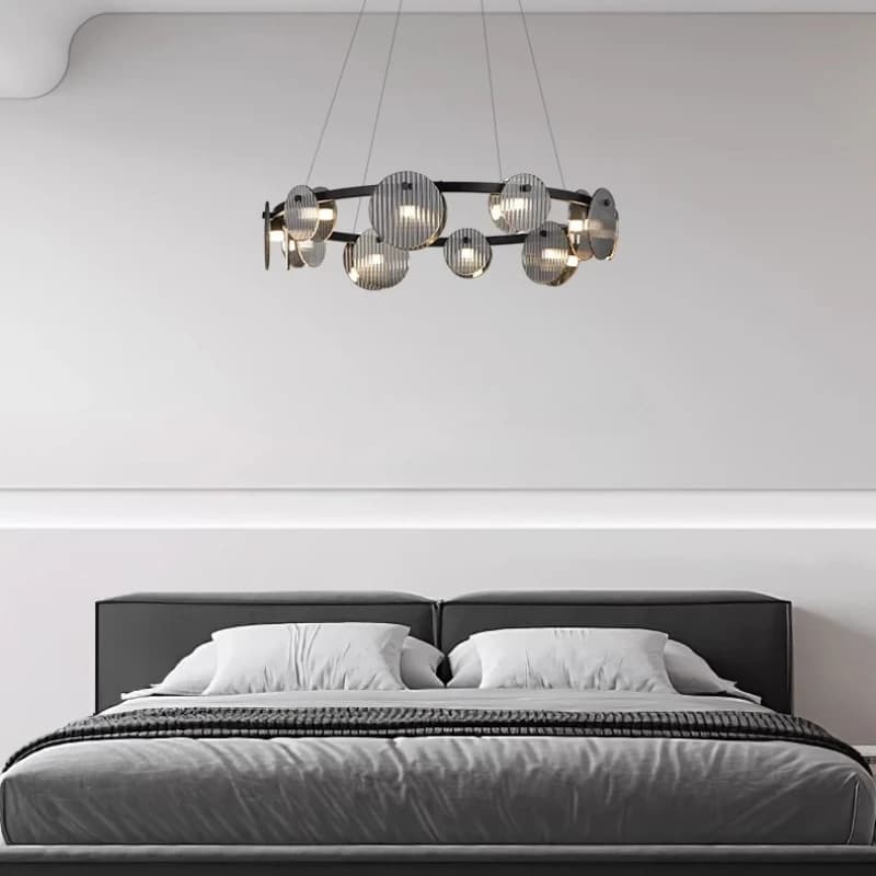 Black Glass Pendant Light