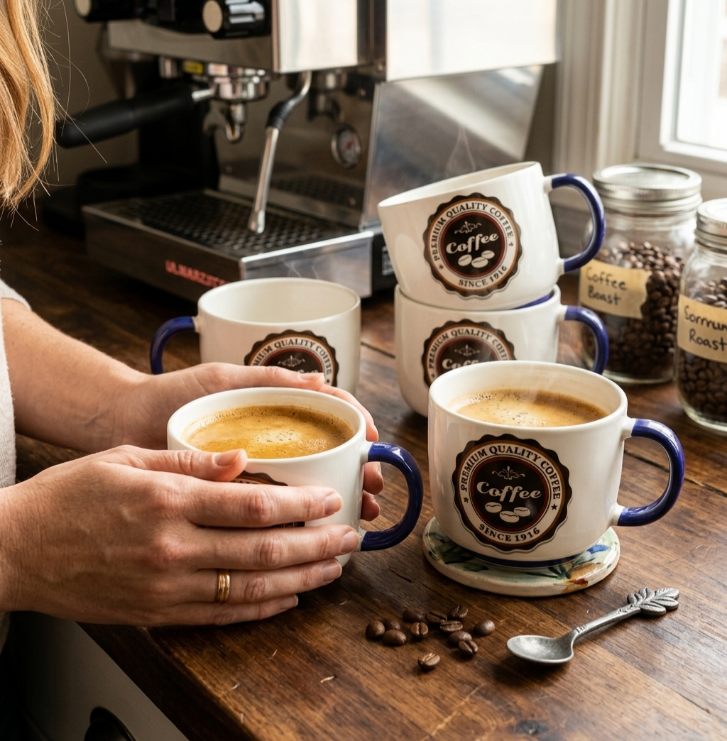 Ceramic Cups Set Of 6