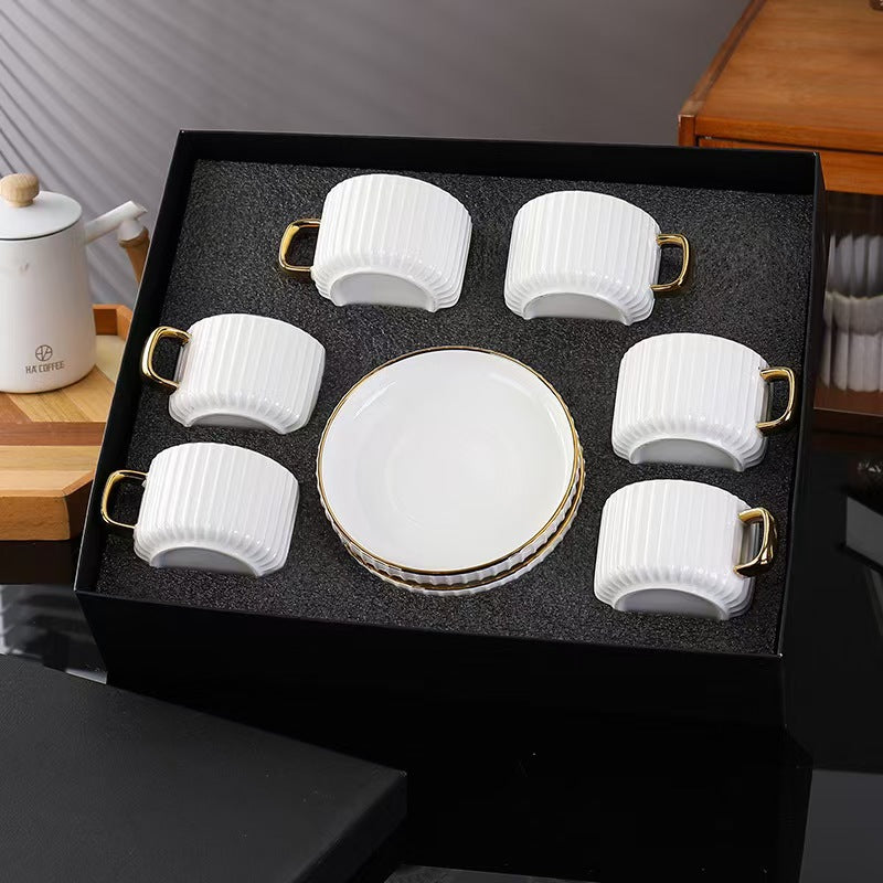 12pcs Ceramic Coffee and Tea Cups Set