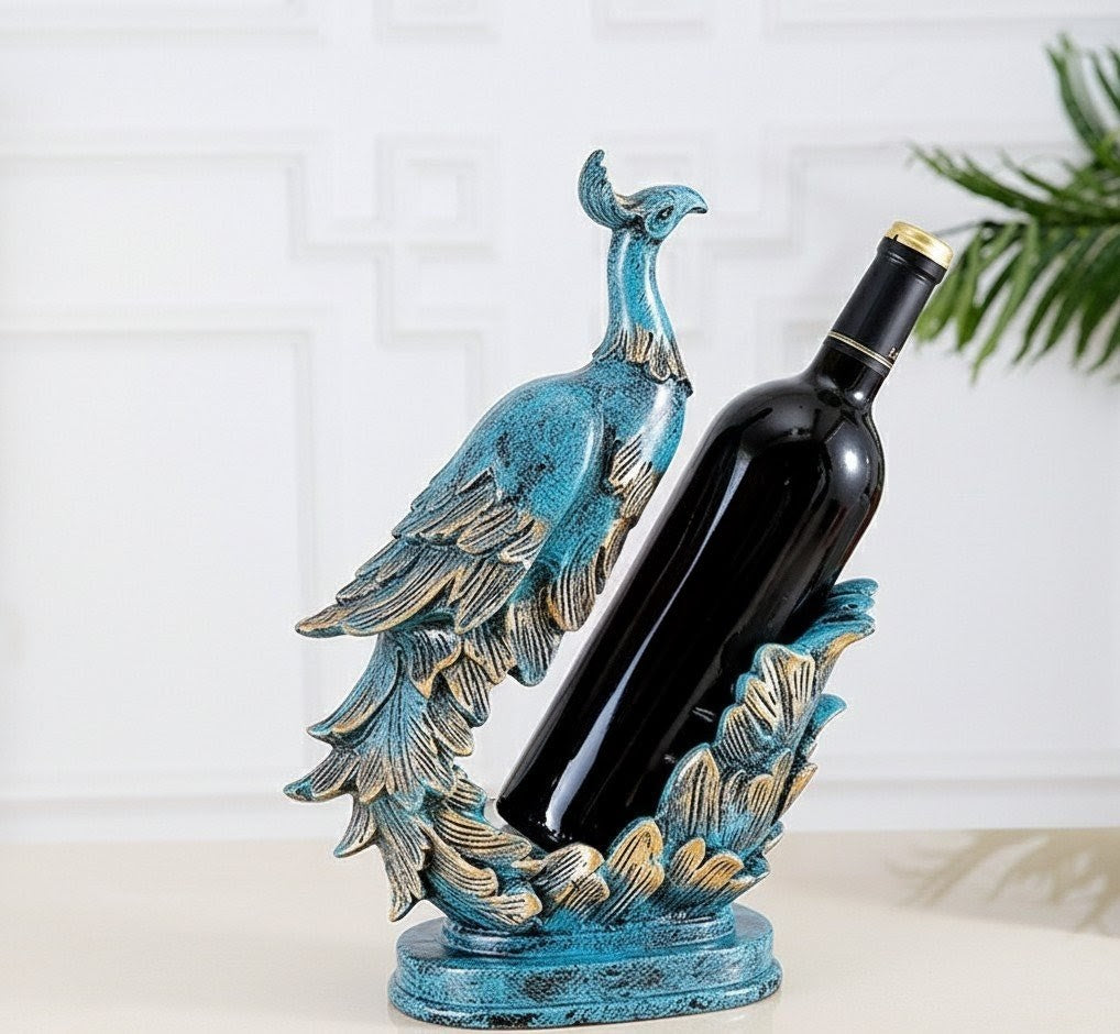Gold Statue Wine Bottle Holder