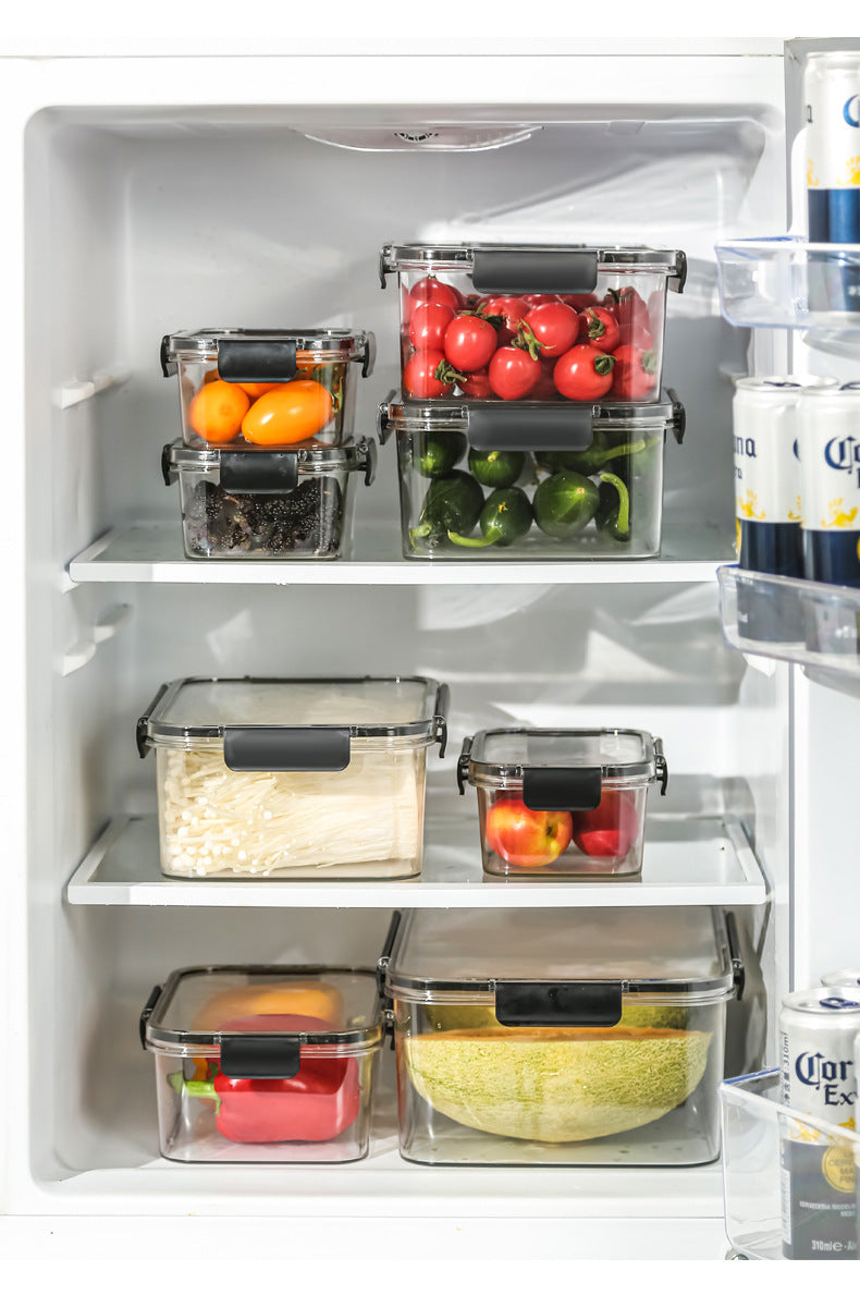 4-Piece Transparent Sealed Food Container Set