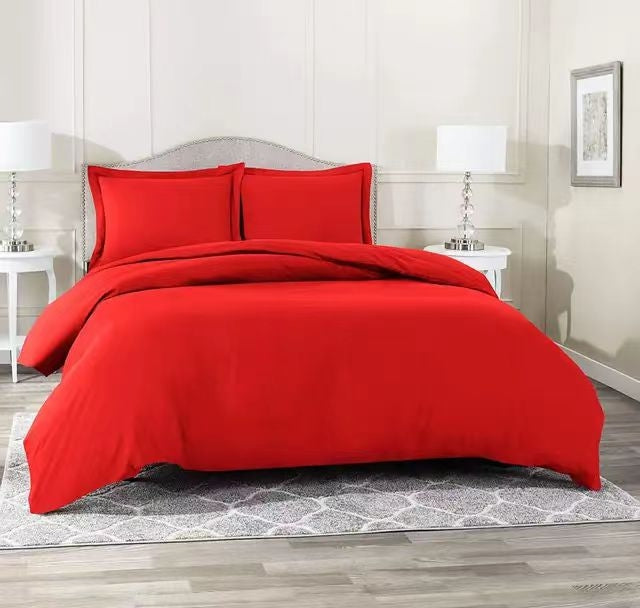 Duvet cover set 5×6 with bedsheet and 2 pillowcases, soft coordinated bedding for bedroom.