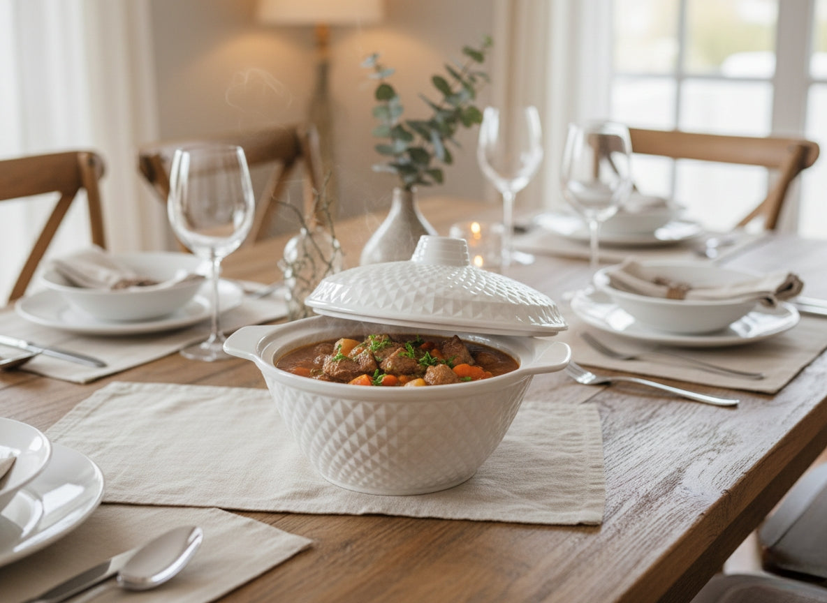 Melamine Serving Bowl With Lid