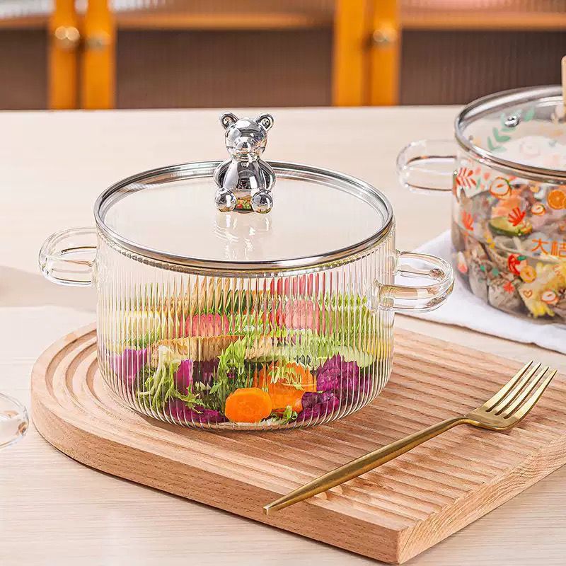 3L Borosilicate Glass Pot
