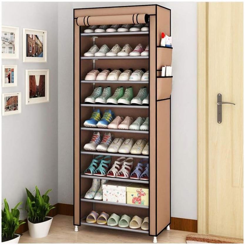 10-Tier Dustproof Shoe Rack and Storage Organizer