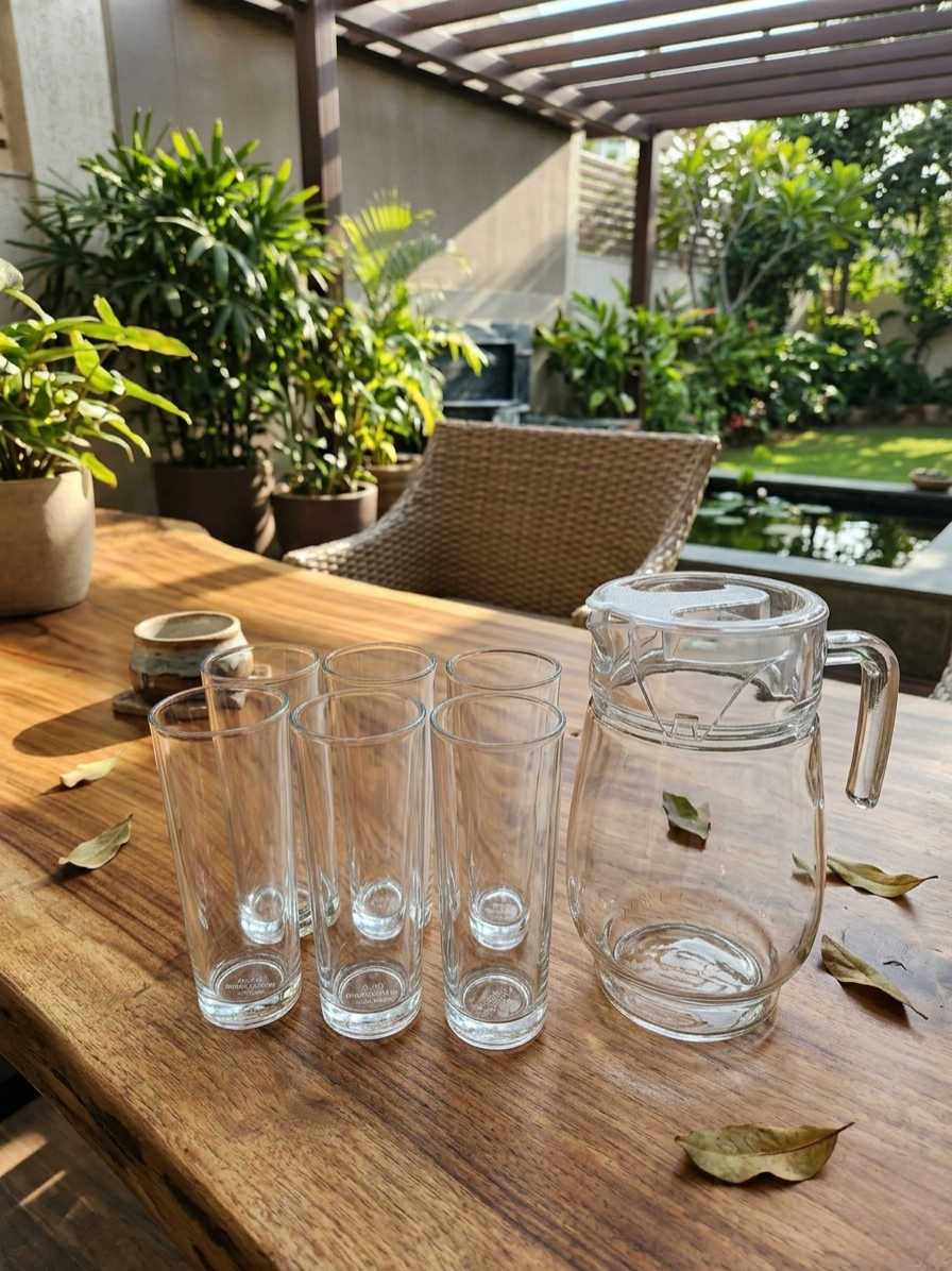 7-Piece Glass Drinkware Set