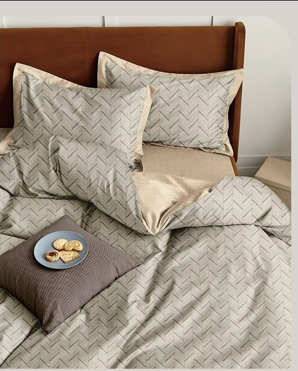 4pc Double Sided Duvet Cover Set
