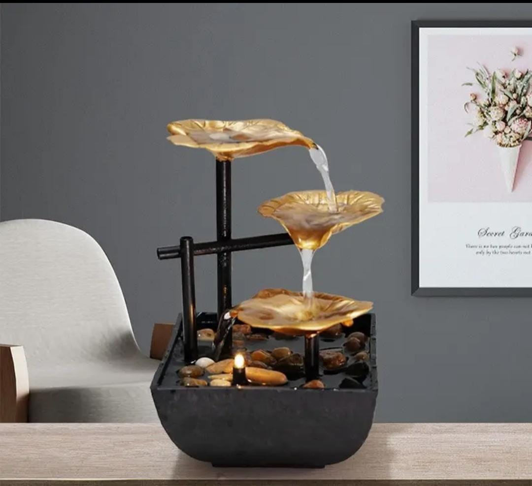 Tabletop Water Fountain Decorative Indoor Relaxation