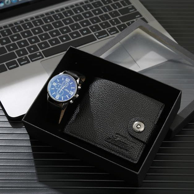 Men’s watch and wallet gift set with stylish accessories for everyday and formal use. ⌚✨