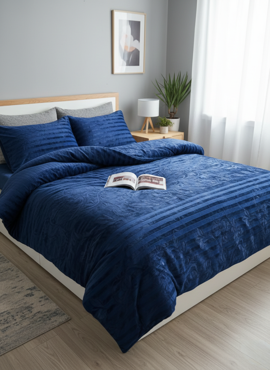 Heavy Woolen Fleece Duvet Set