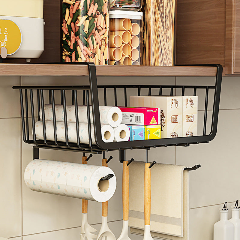 4 In 1 Metallic Under Shelf Rack With Hooks