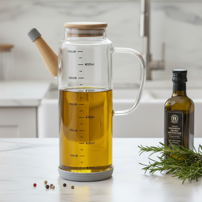 1L Glass Oil & Vinegar Dispenser