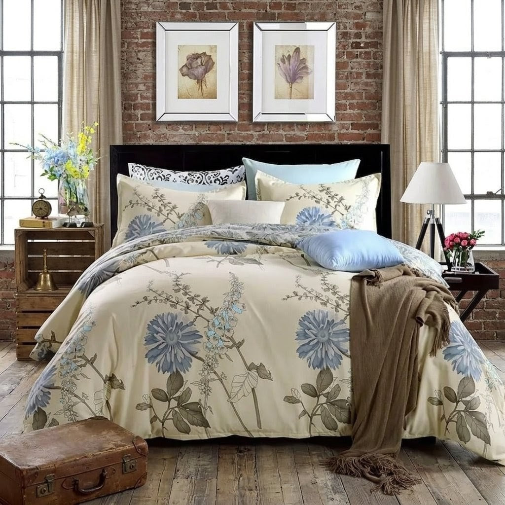 Duvet Cover Set with Bedsheet and Pillowcases