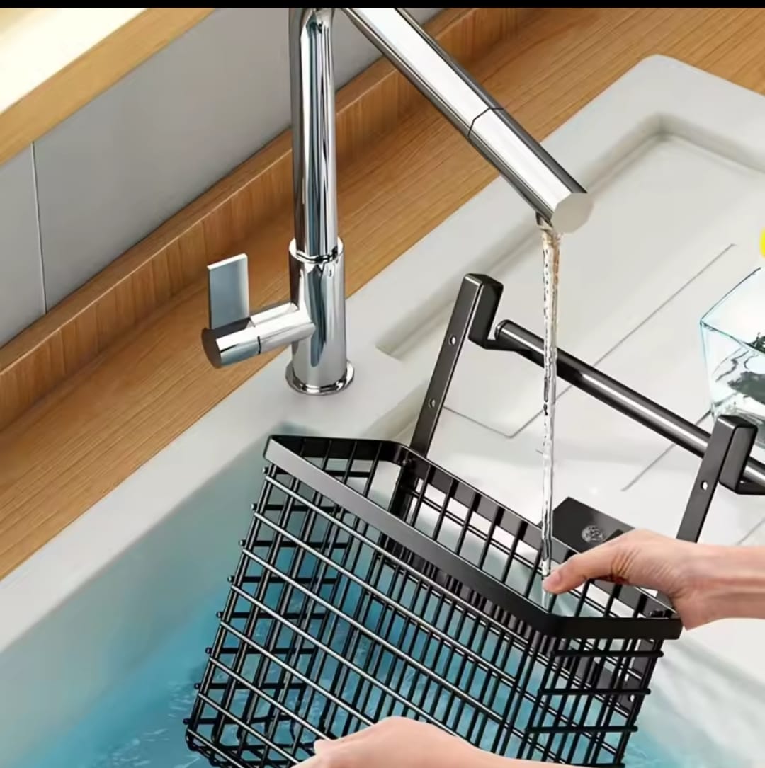 2Pc Over-the-Cabinet Door Organizer with Towel Rack