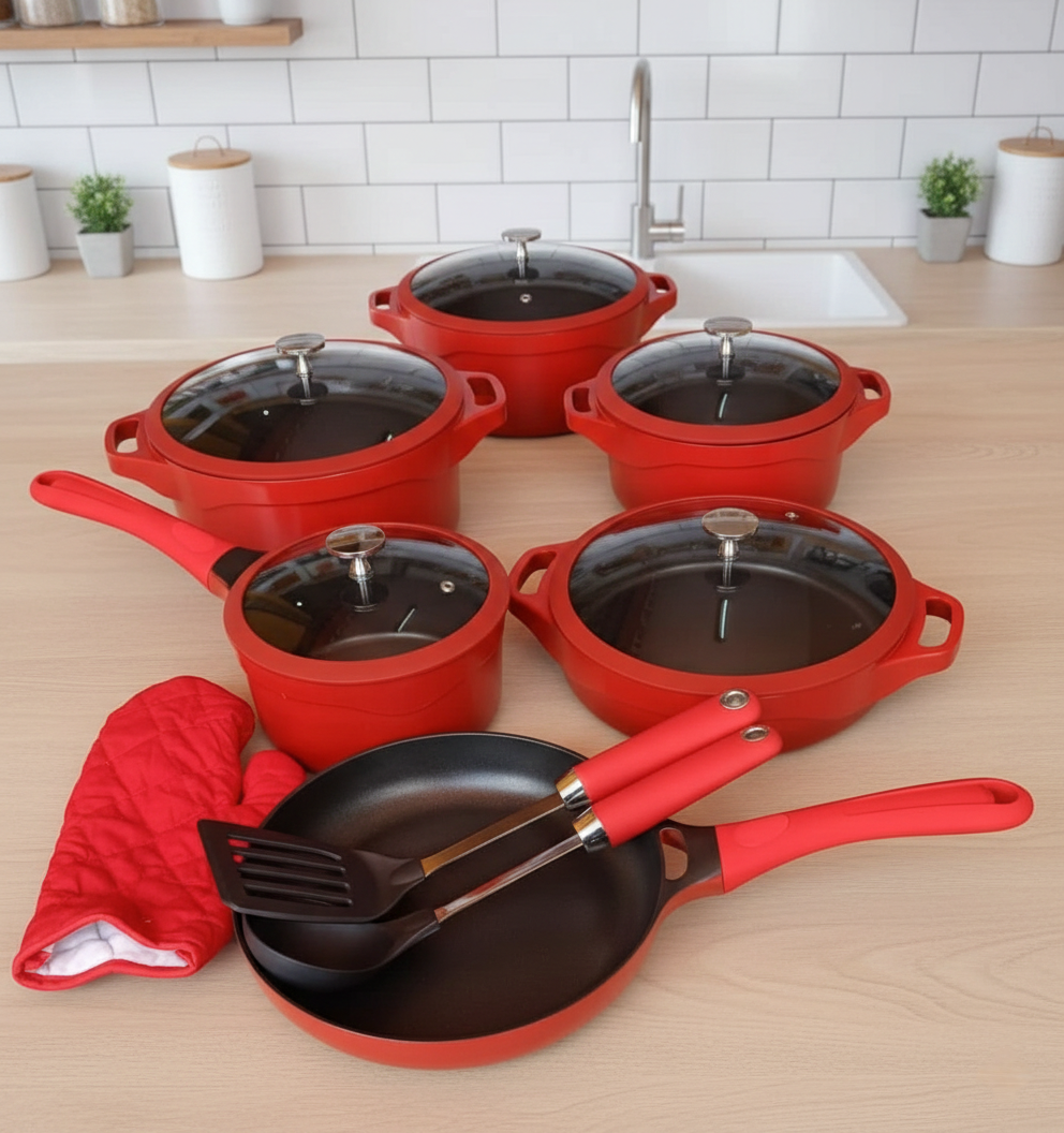 12-Piece Cast Nonstick Cookware Set