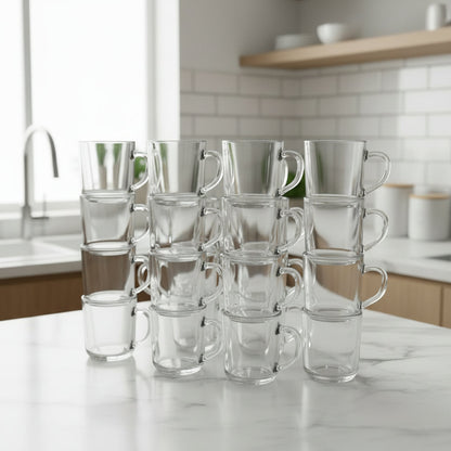 48pcs Luminarc Classic 250ml Clear glass  Mug -N2207