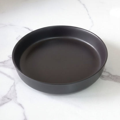 6pc 22cm Ceramic Deep Plate –Matte Black