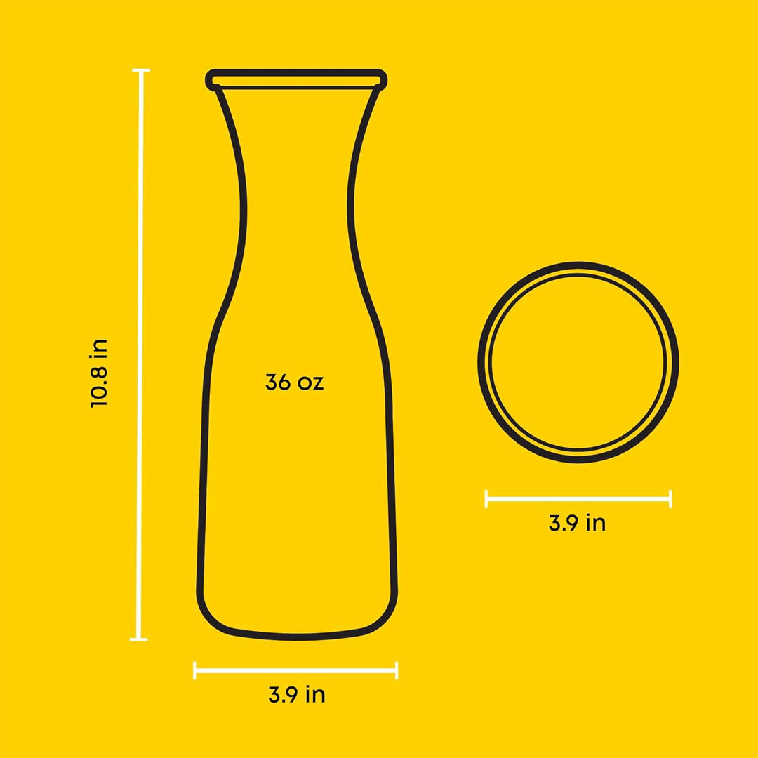 1L Glass Carafe with Plastic  Lid
