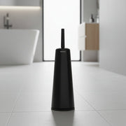 
Brabantia toilet brush and holder matte black steel bathroom cleaning set with discreet storage holder