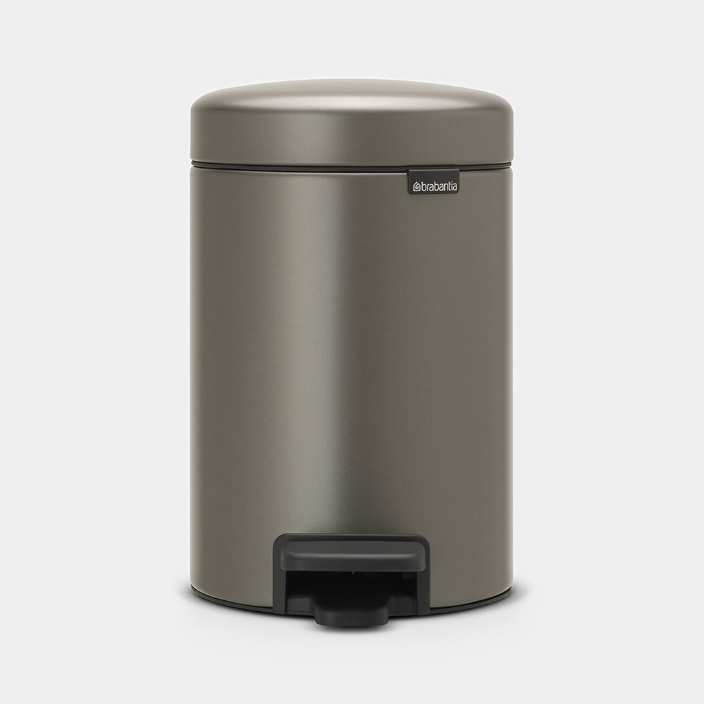 NewIcon Pedal Waste Bin –Platinum
