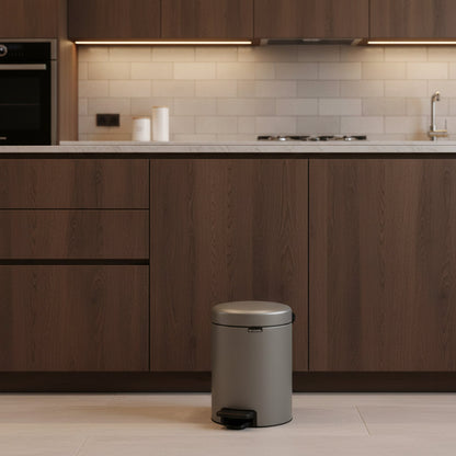 NewIcon Pedal Waste Bin –MIneral Concrete GREY
